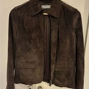 Liz Claiborne Brown Suede Blazer